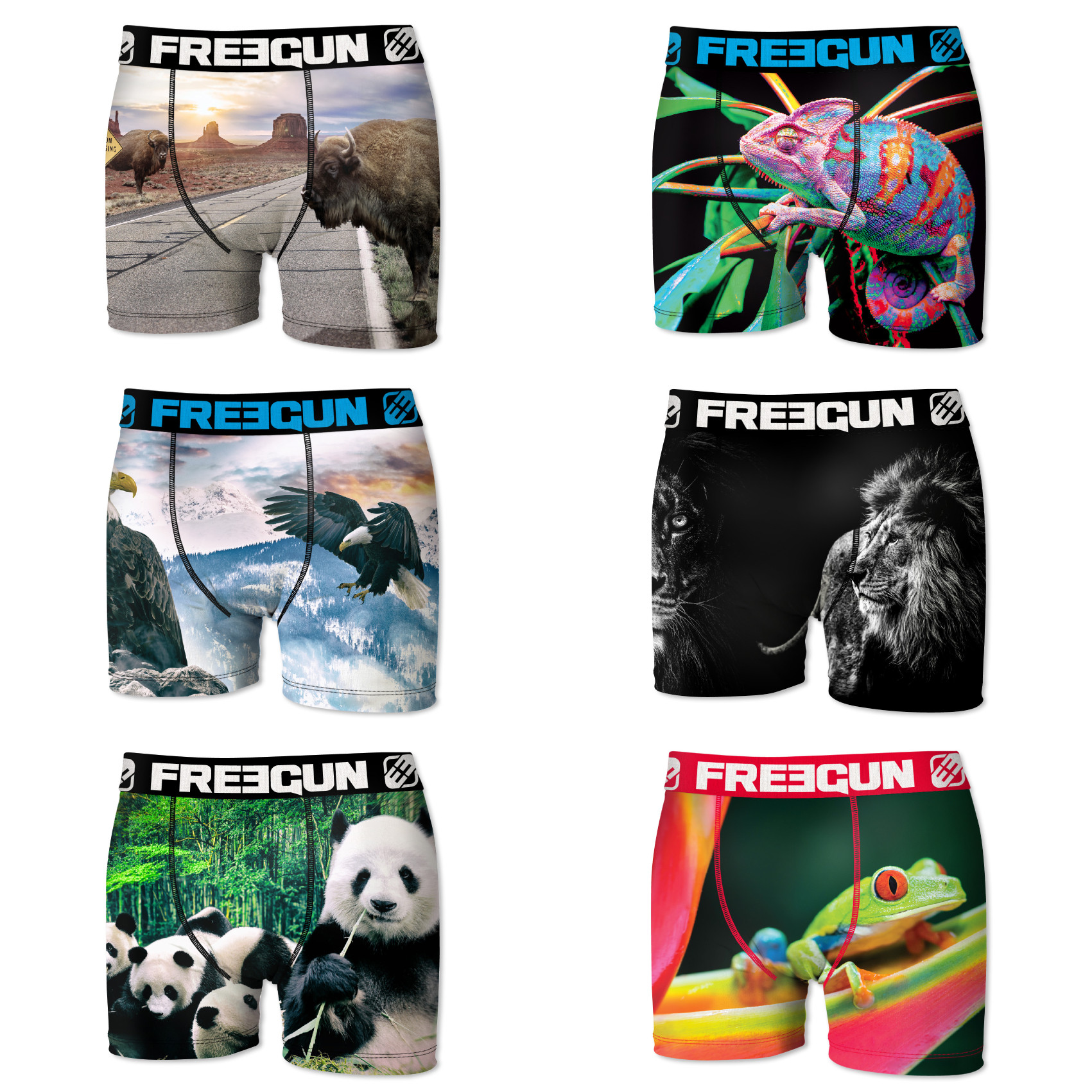 Boxers homme microfibre packx6 freegun e4 (photo) Boxers homme microfibre packx6 freegun e4 (photo)