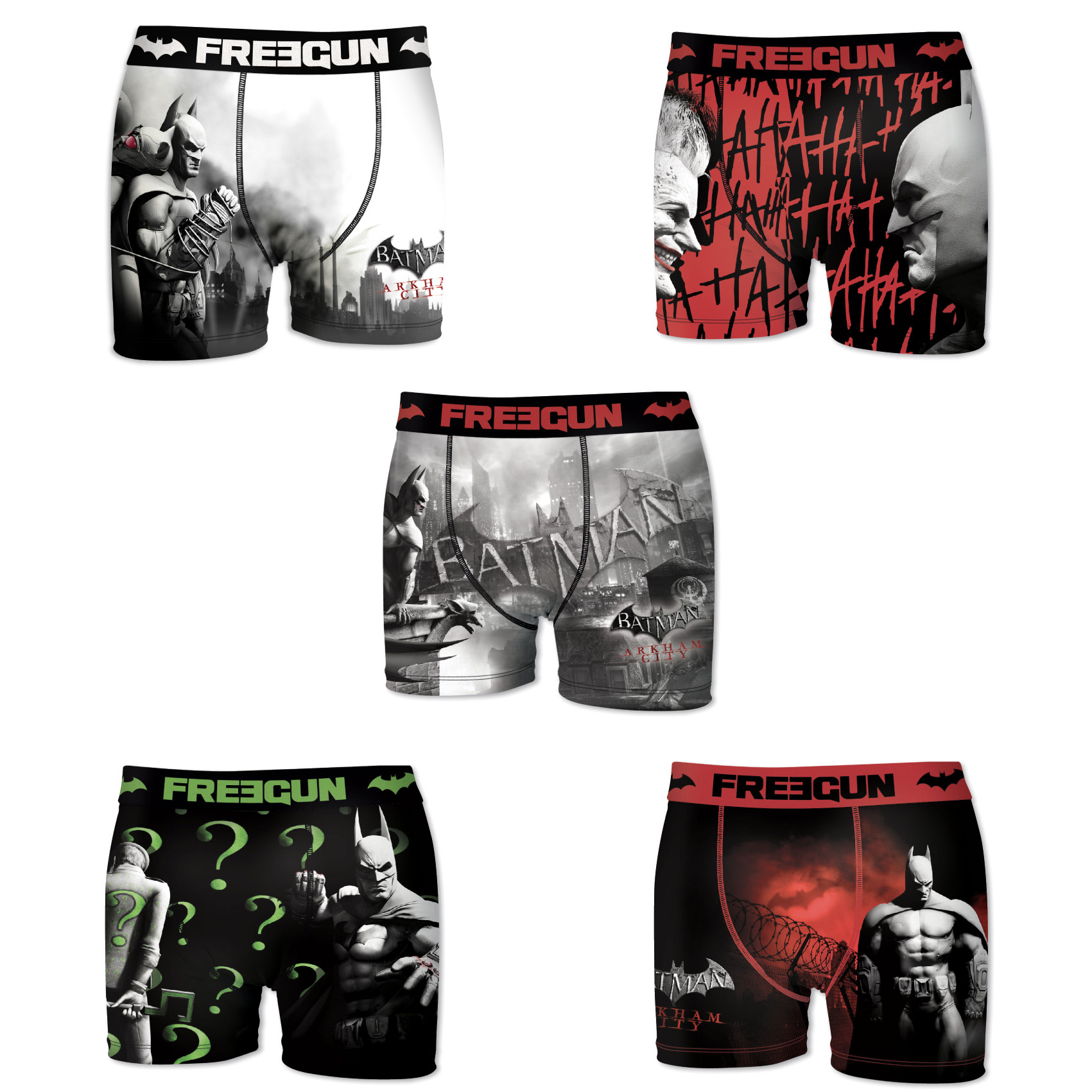 Boxers homme microfibre packx5 freegun dc comics batman e1 (photo) Boxers homme microfibre packx5 freegun dc comics batman e1 (photo)