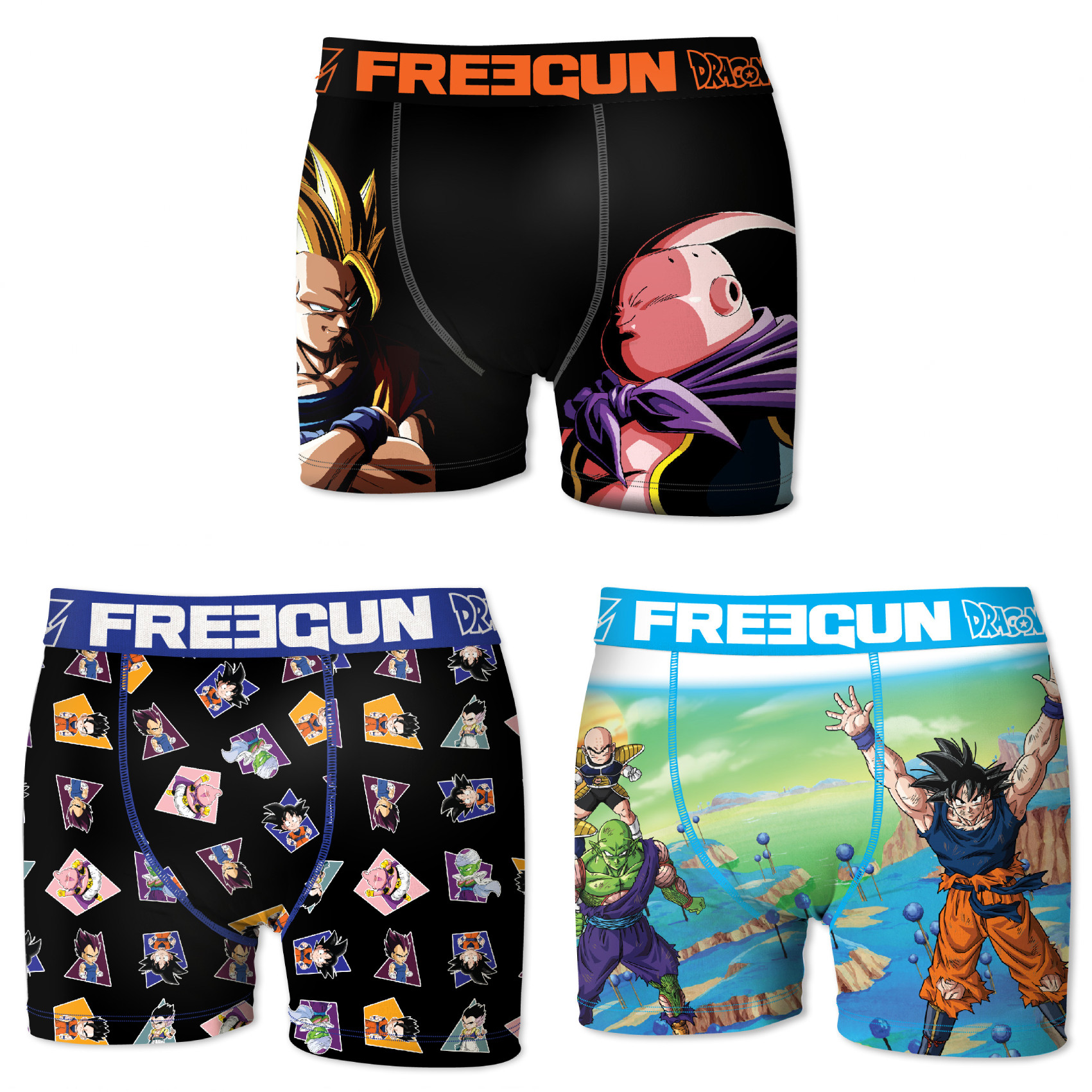 Boxers homme microfibre packx3 freegun dragon ball z e1 (photo) Boxers homme microfibre packx3 freegun dragon ball z e1 (photo)