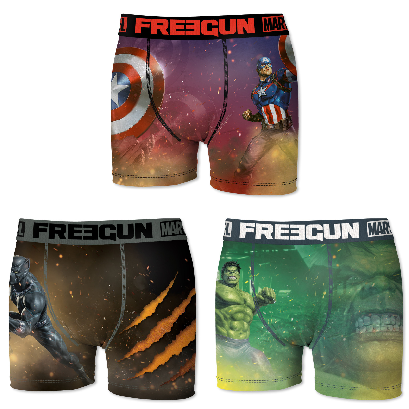 Boxers hommme microfibre packx3 freegun marvel e1 (photo) Boxers hommme microfibre packx3 freegun marvel e1 (photo)