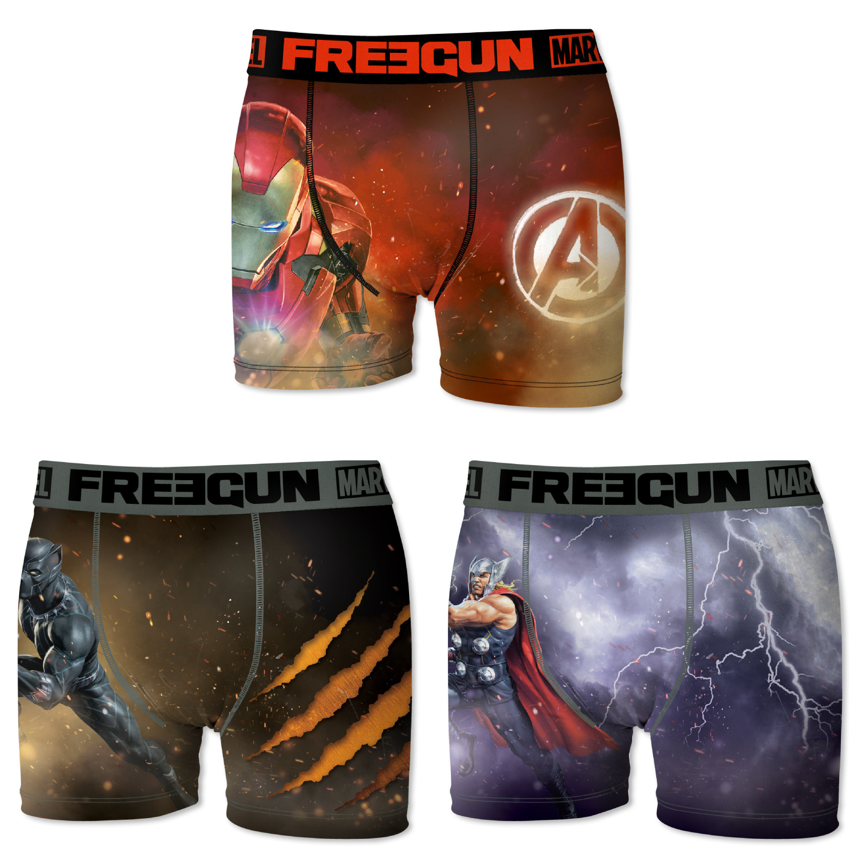 Boxers hommme microfibre packx3 freegun marvel e2 (photo) Boxers hommme microfibre packx3 freegun marvel e2 (photo)