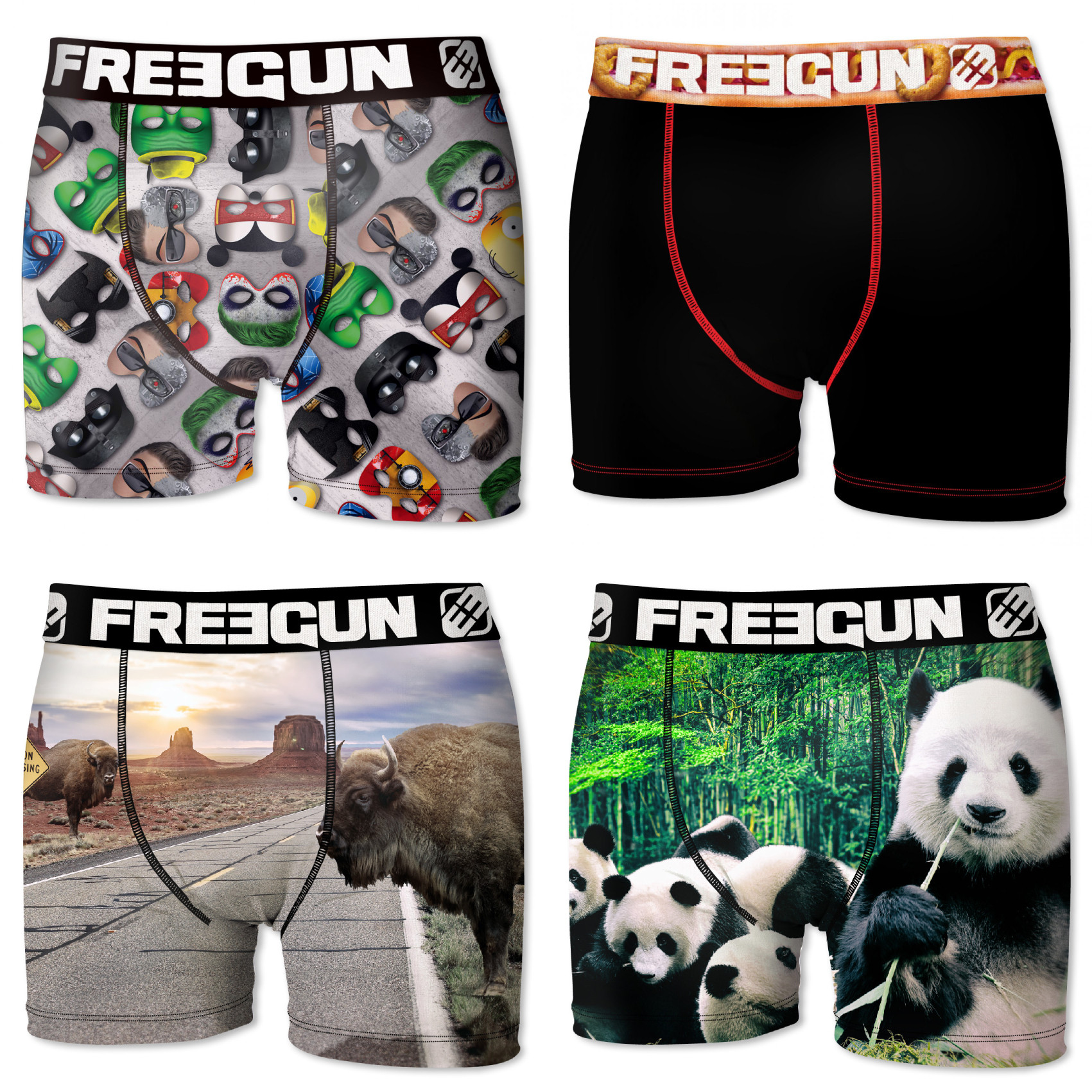 Boxers garçon microfibre packx4 freegun e2 (photo) Boxers garçon microfibre packx4 freegun e2 (photo)