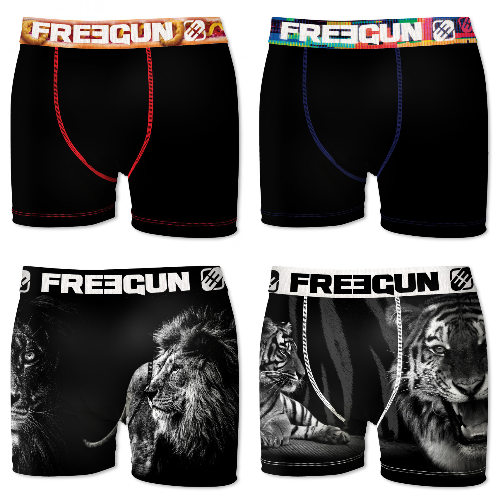 Boxers garçon microfibre packx4 freegun e4 (photo) Boxers garçon microfibre packx4 freegun e4 (photo)