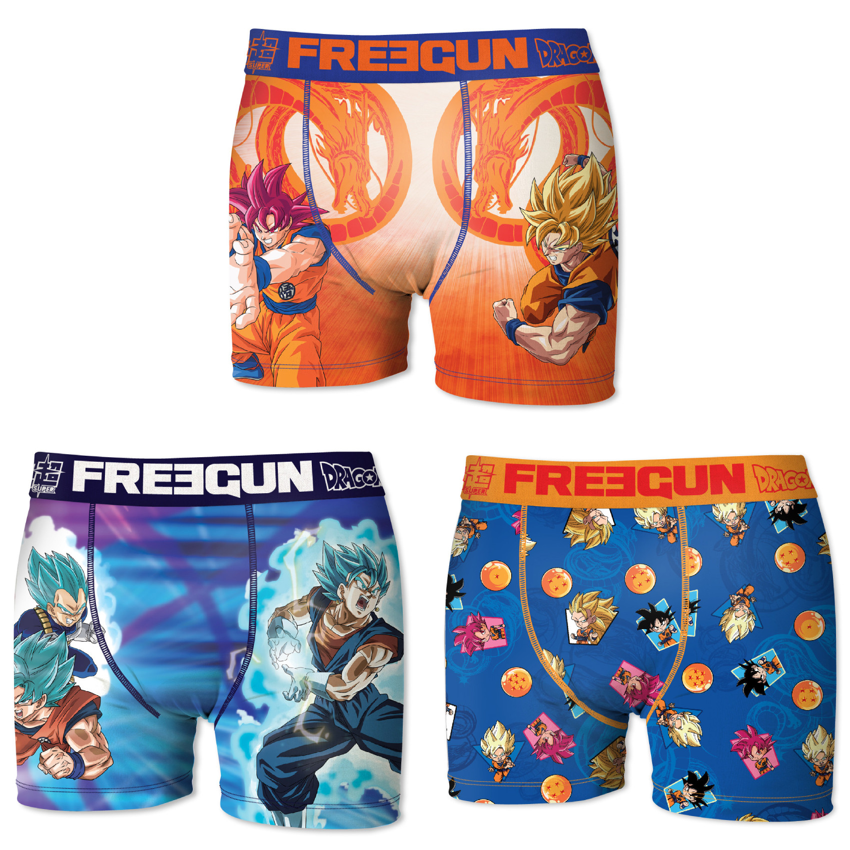 Boxers garcon microfibre packx3 freegun dragon ball z e1 (photo) Boxers garcon microfibre packx3 freegun dragon ball z e1 (photo)