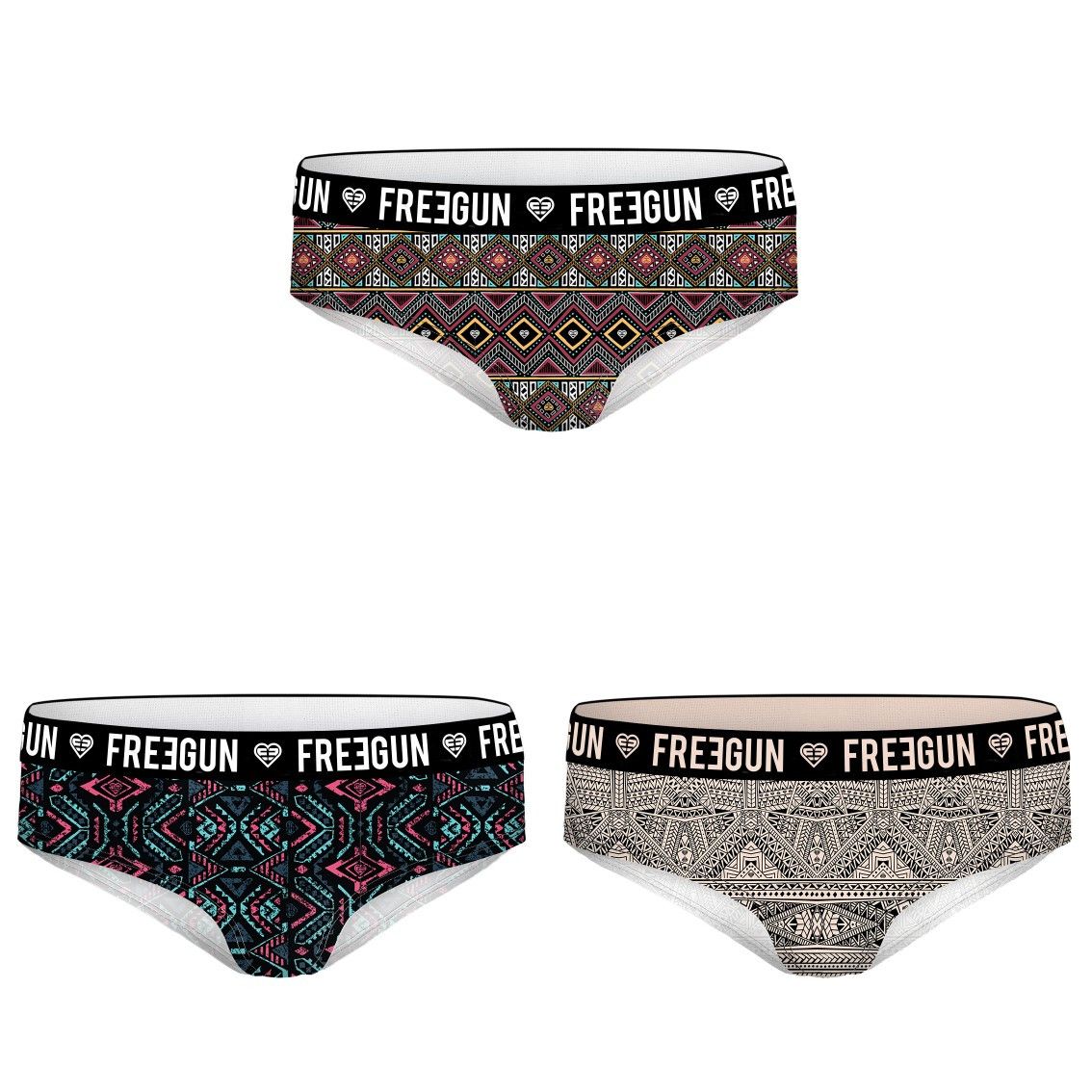 Lot de 3 boxers fille miss freegun motifs (photo) Lot de 3 boxers fille miss freegun motifs (photo)