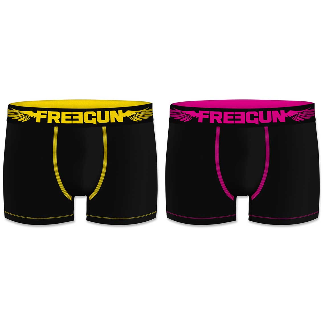 Lot de 2 boxers coton homme uni ceinture coloré (photo) Lot de 2 boxers coton homme uni ceinture coloré (photo)