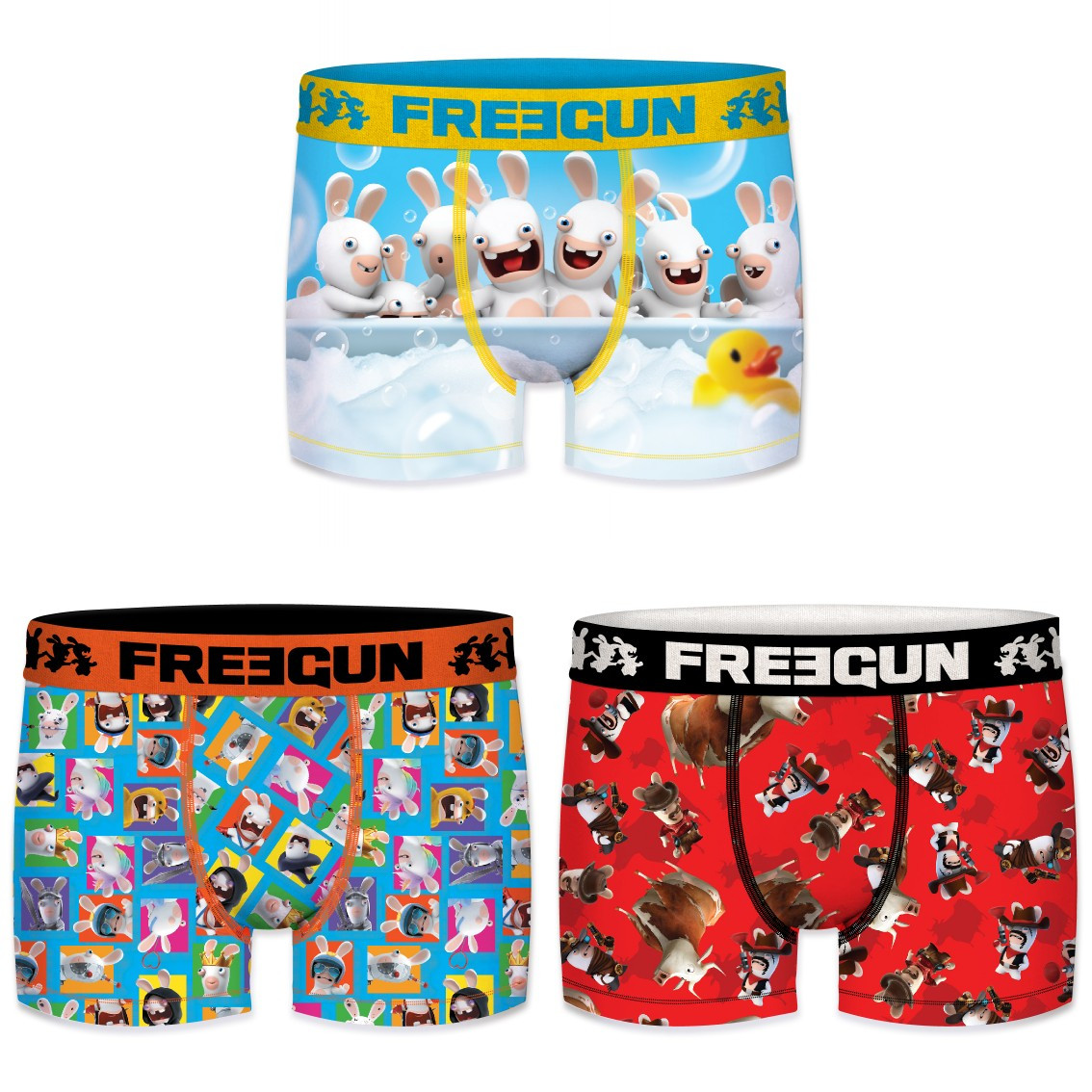 Lot de 3 boxers homme lapins cretins g1 (photo) Lot de 3 boxers homme lapins cretins g1 (photo)