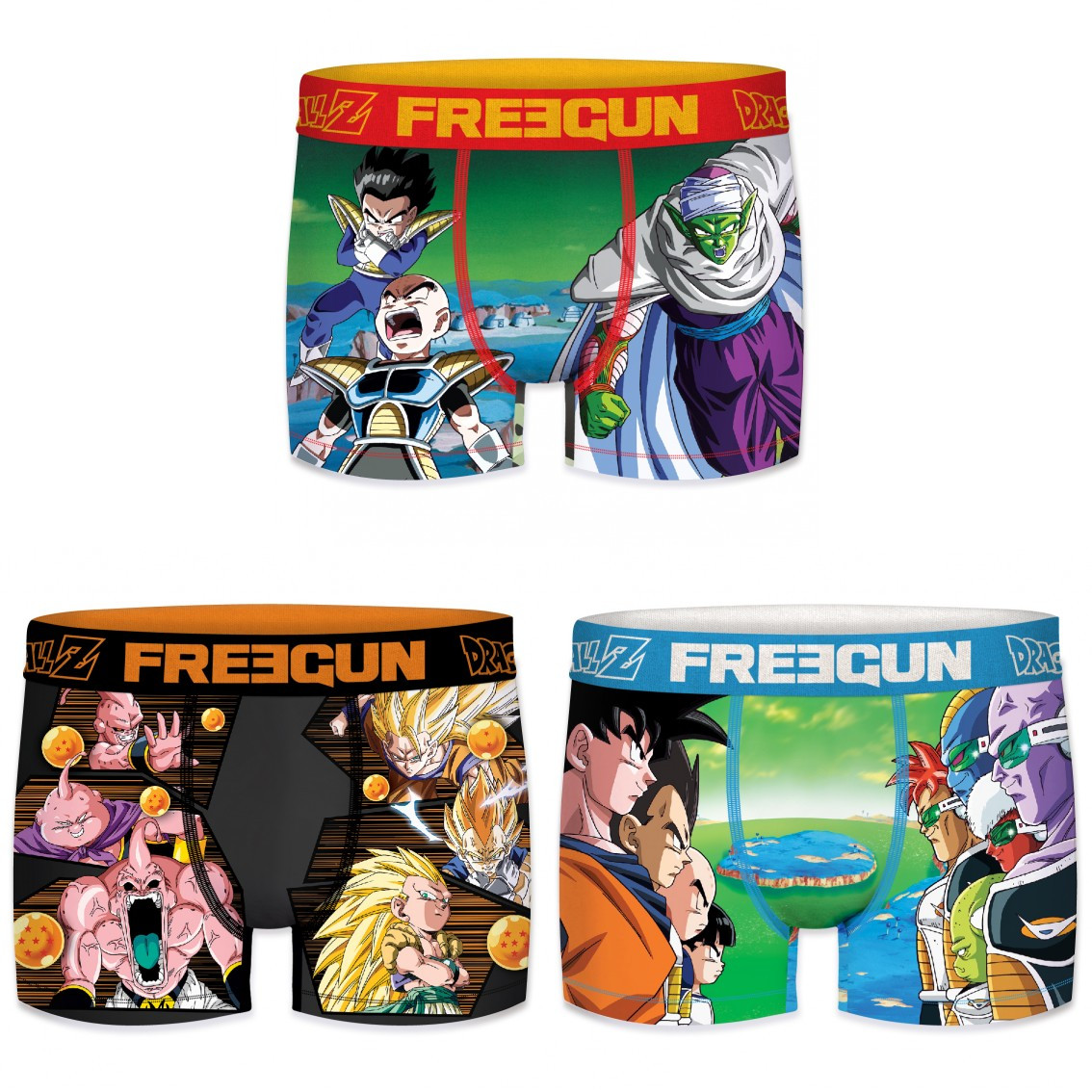 Lot de 3 boxers homme dragon ball z g2 (photo) Lot de 3 boxers homme dragon ball z g2 (photo)