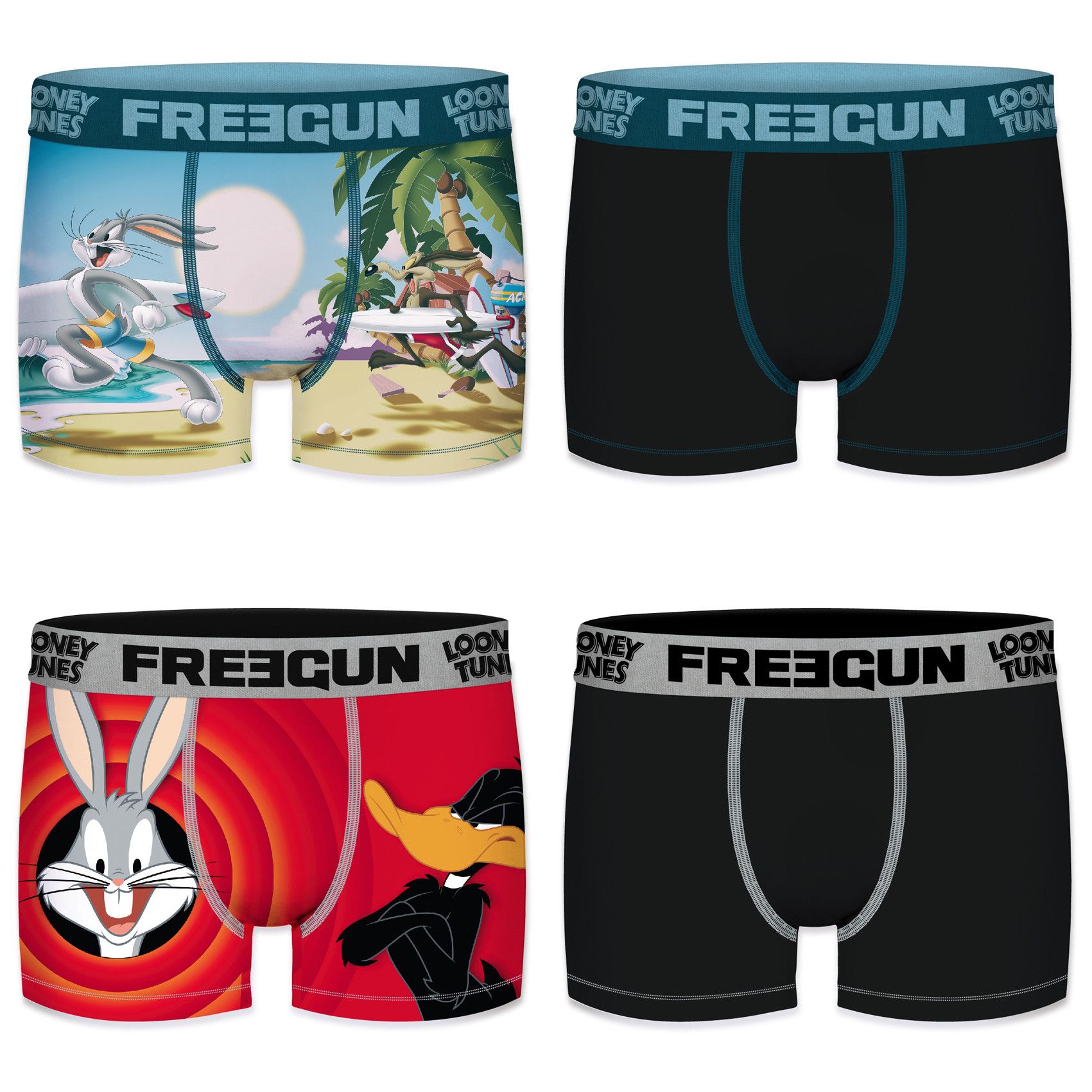 Lot de 4 boxers homme looney tunes g2 (photo) Lot de 4 boxers homme looney tunes g2 (photo)