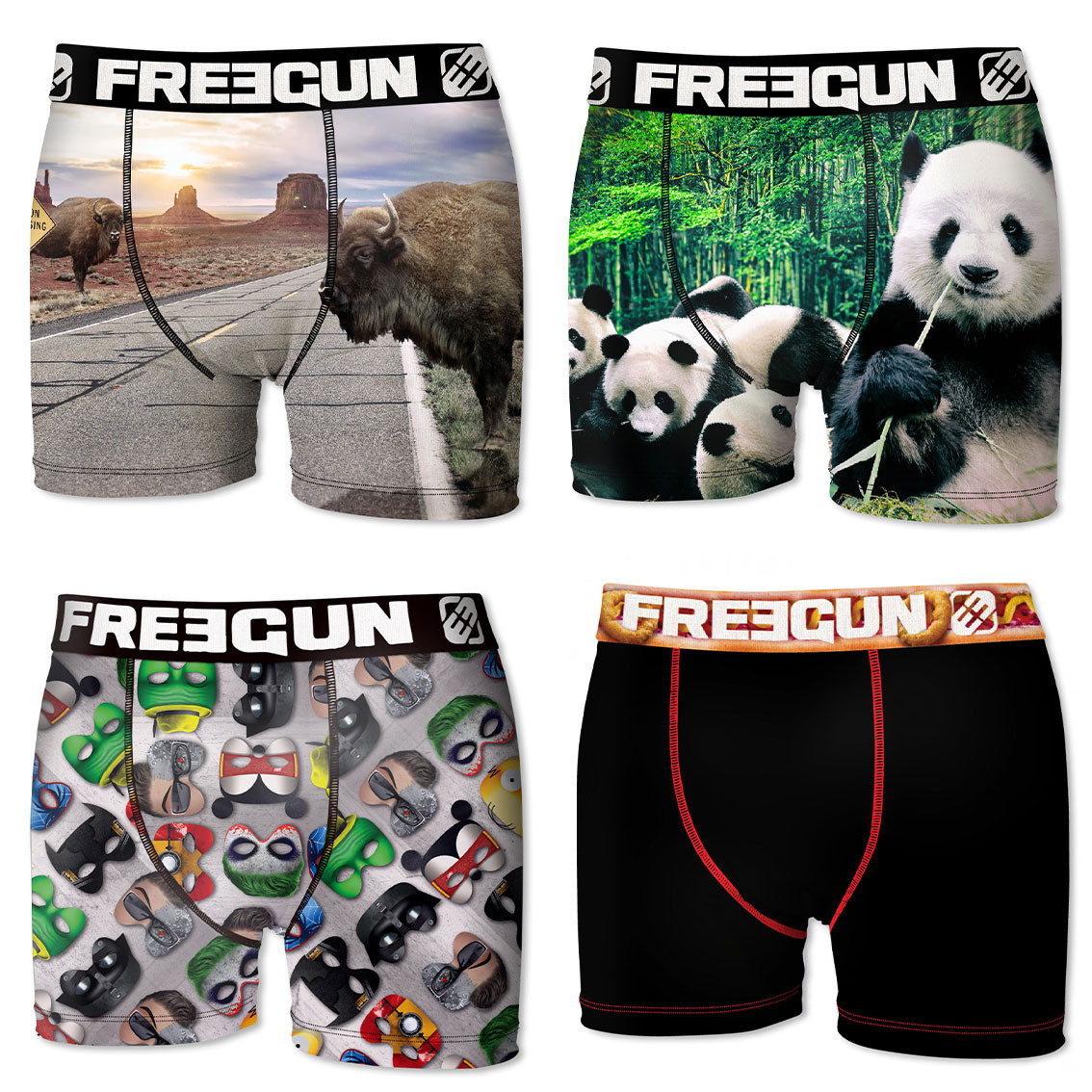 Boxers garçon microfibre packx4 freegun e3 (photo) Boxers garçon microfibre packx4 freegun e3 (photo)