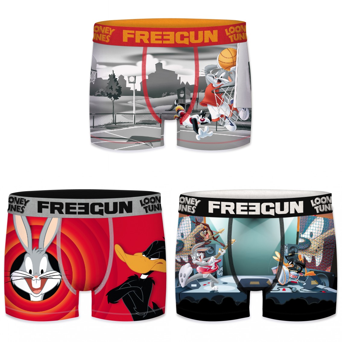 Lot de 3 boxers homme looney tunes g2 (photo) Lot de 3 boxers homme looney tunes g2 (photo)