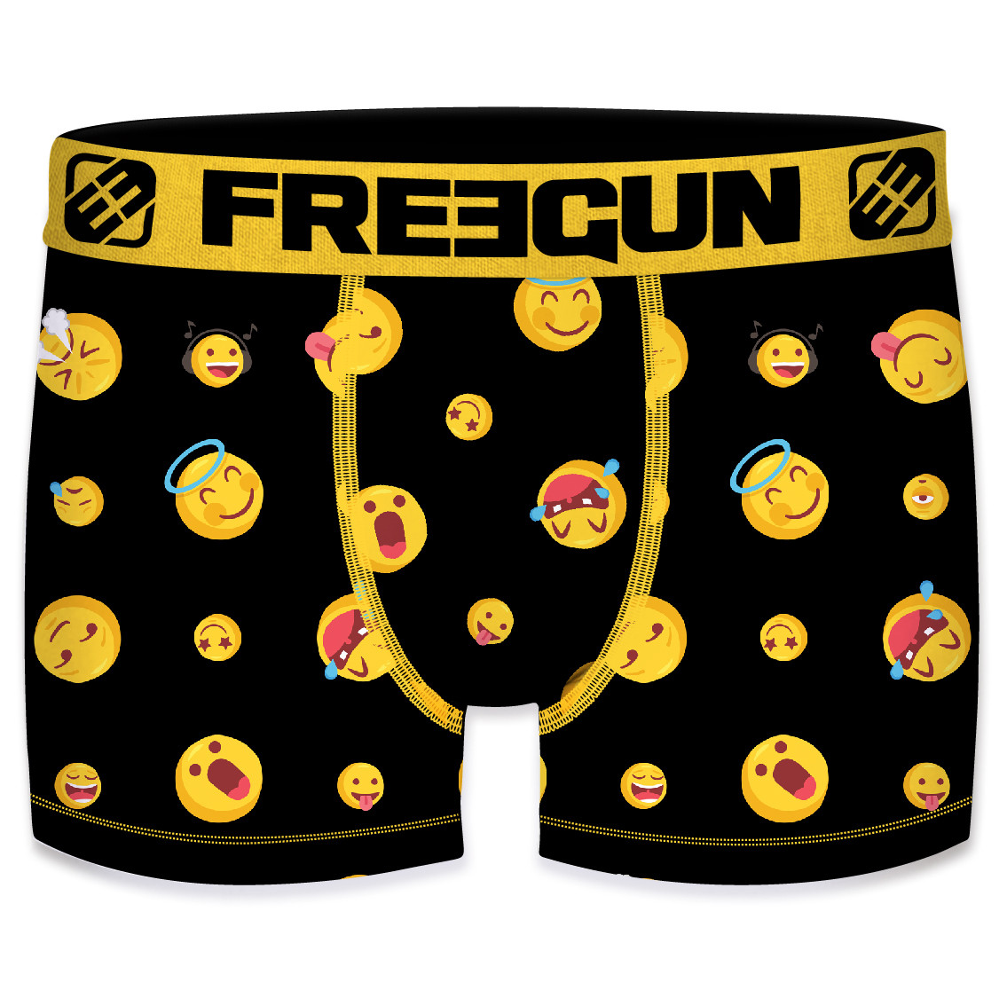 Boxer garçon emotik kak noir et jaune (photo) Boxer garçon emotik kak noir et jaune (photo)