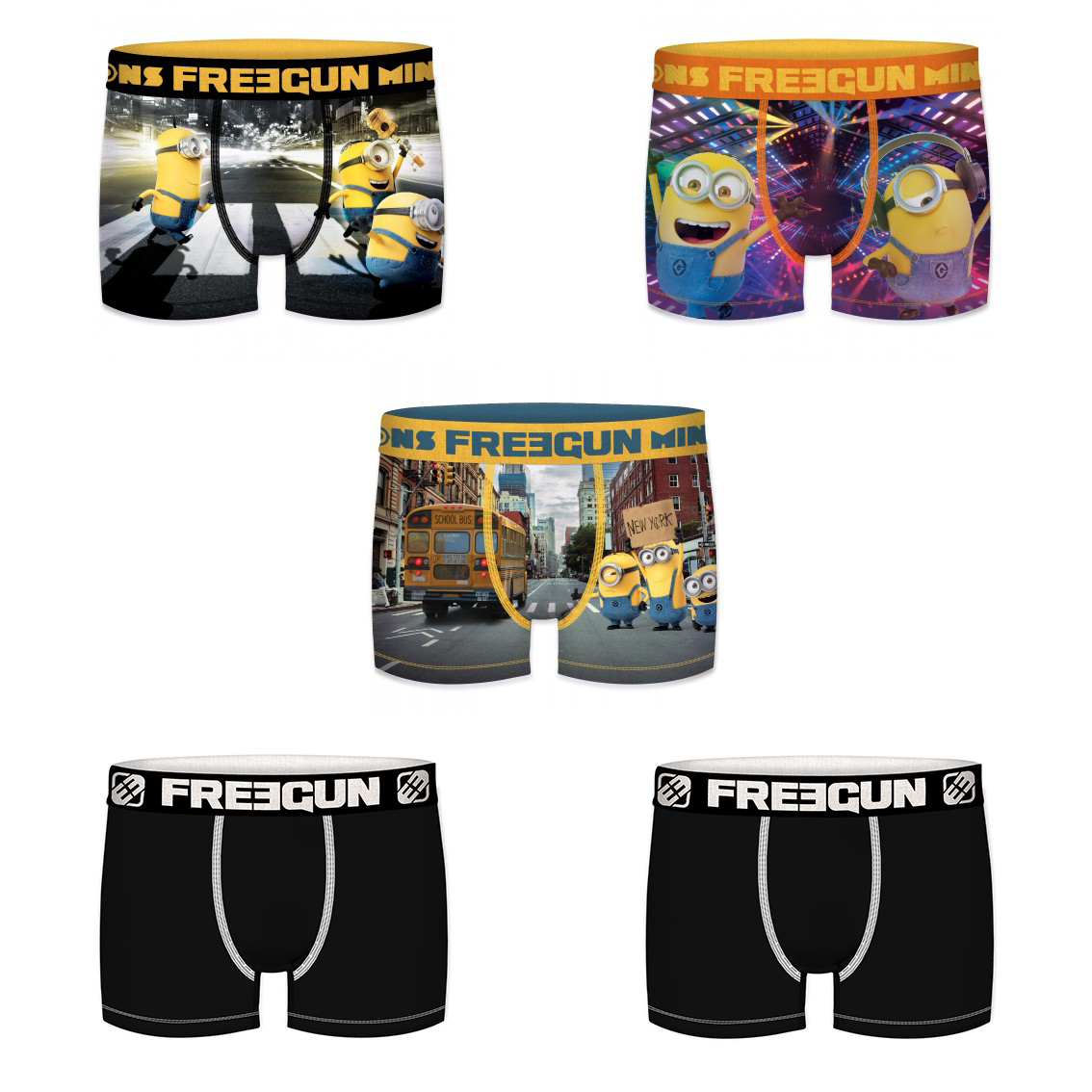 Lot de 5 boxers garçon despicable me (photo) Lot de 5 boxers garçon despicable me (photo)