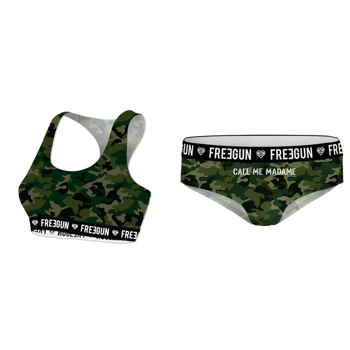 Ensemble brassière fille camouflage (photo) Ensemble brassière fille camouflage (photo)