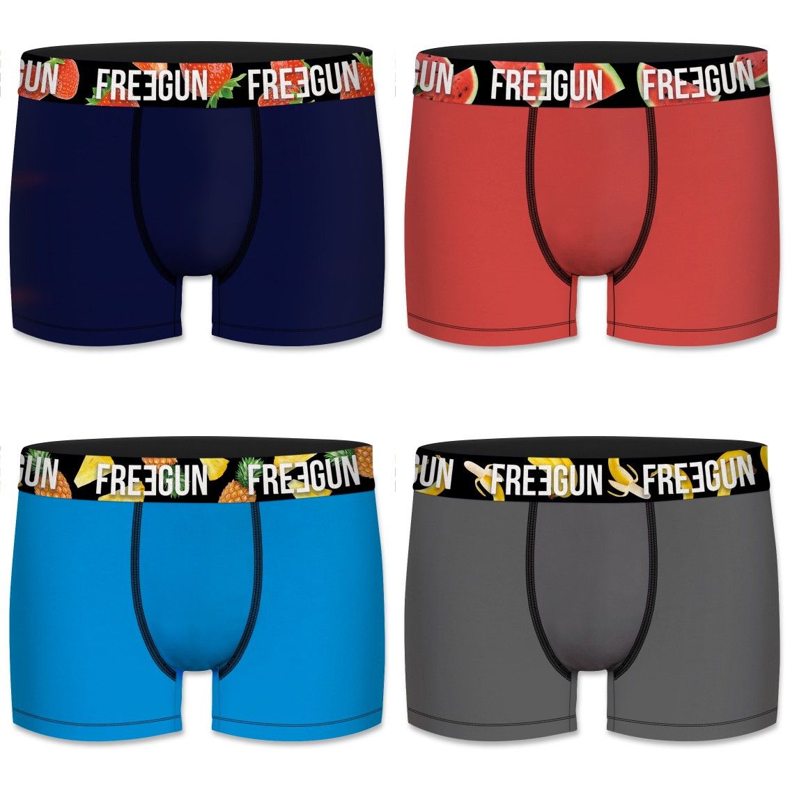 Lot de 4 boxers garçon coton bio multicolore (photo) Lot de 4 boxers garçon coton bio multicolore (photo)
