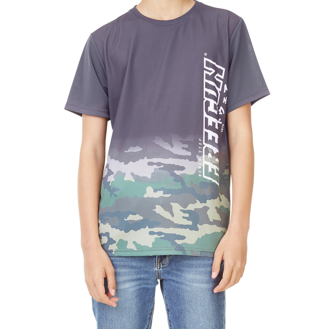 T-shirt homme never stop army (photo) T-shirt homme never stop army (photo)