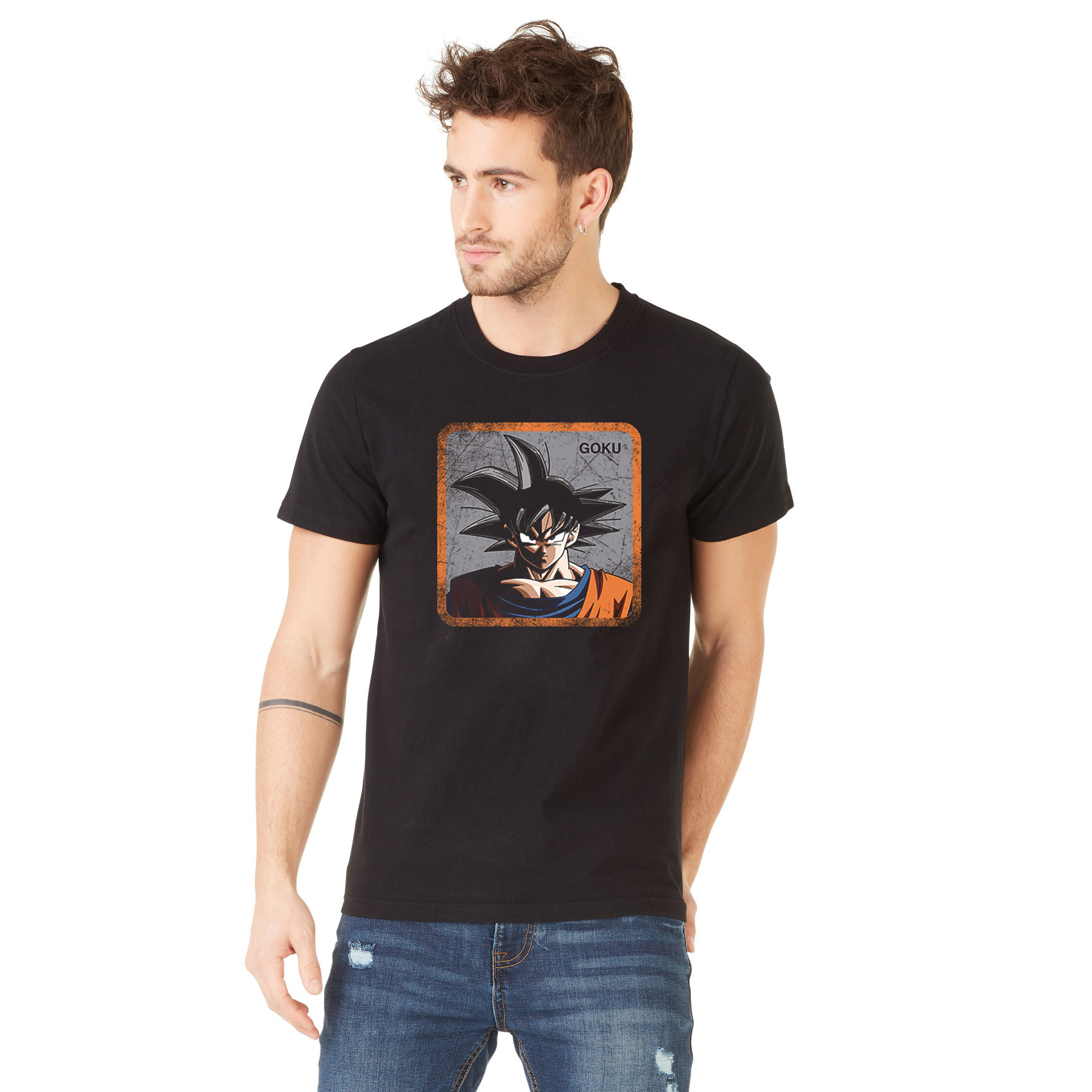 T-shirt homme dragon ball z goku noir (photo) T-shirt homme dragon ball z goku noir