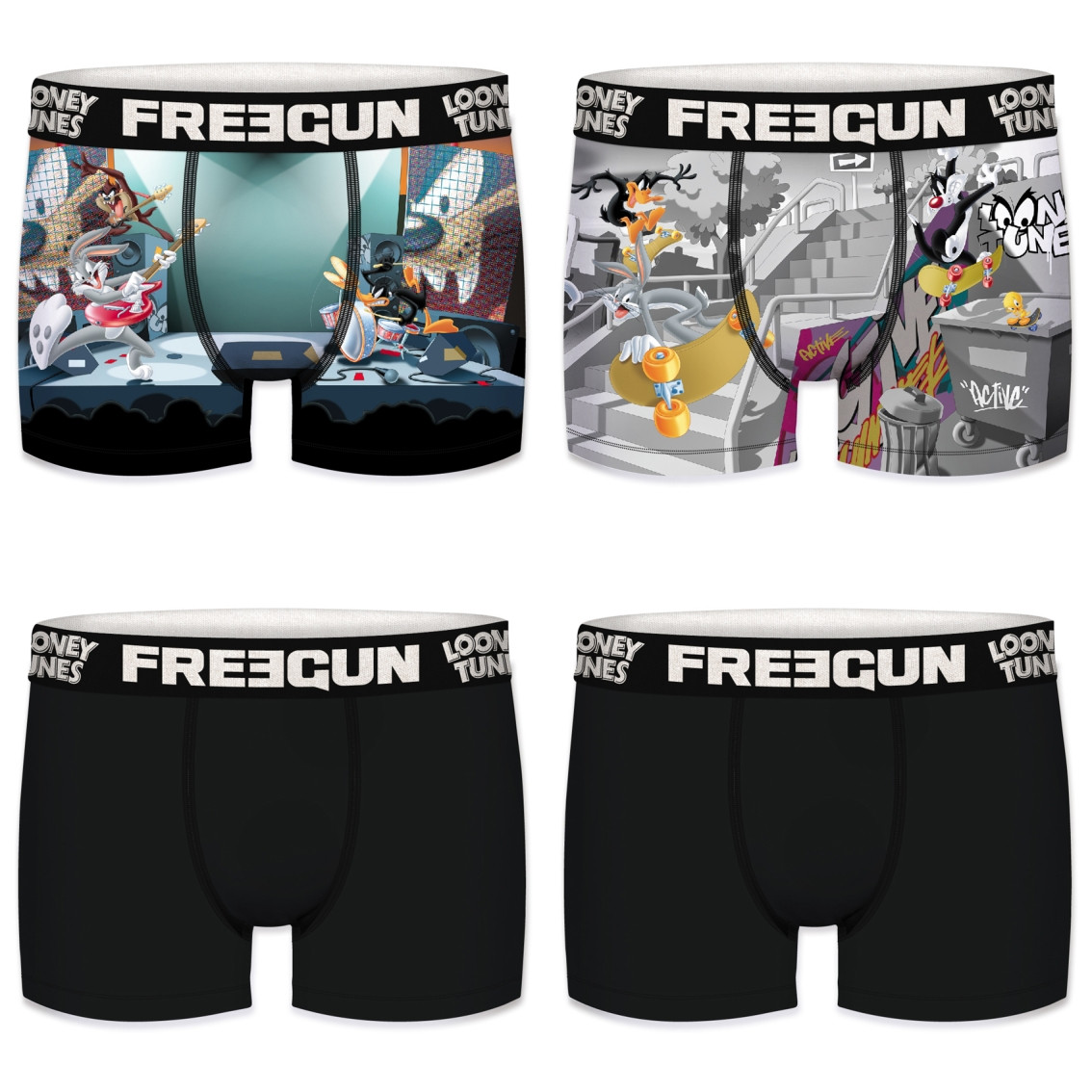 Lot de 4 boxers garçon looney tunes g3 (photo) Lot de 4 boxers garçon looney tunes g3 (photo)