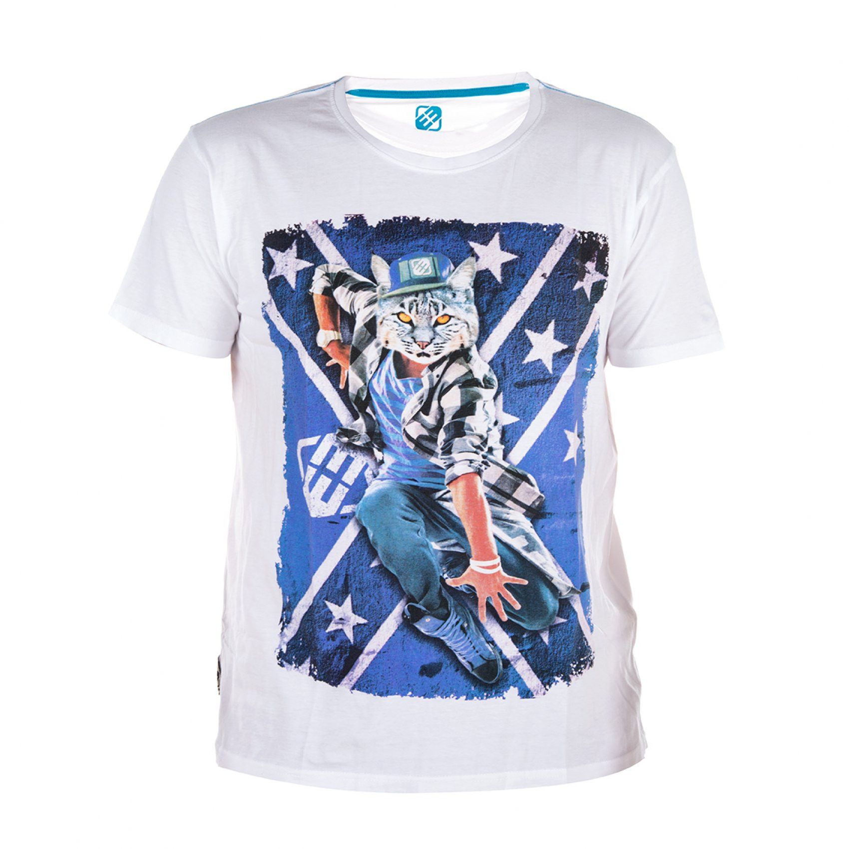 T-shirt freegun homme chat (photo) T-shirt freegun homme chat