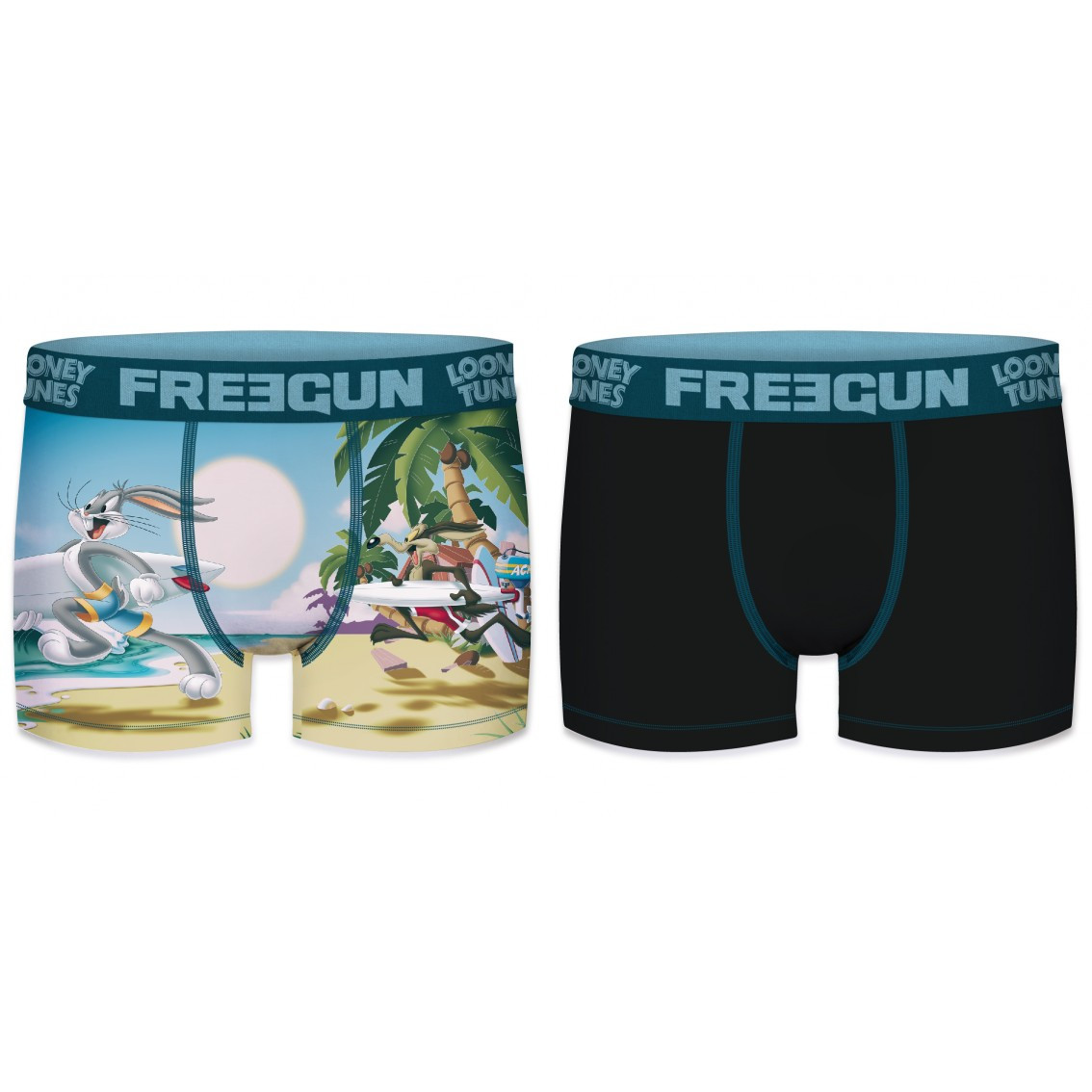 Lot de 2 boxers garçon looney tunes surf (photo) Lot de 2 boxers garçon looney tunes surf (photo)