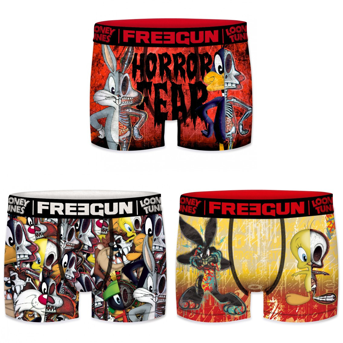 Lot de 3 boxers garçon looney tunes (photo) Lot de 3 boxers garçon looney tunes (photo)