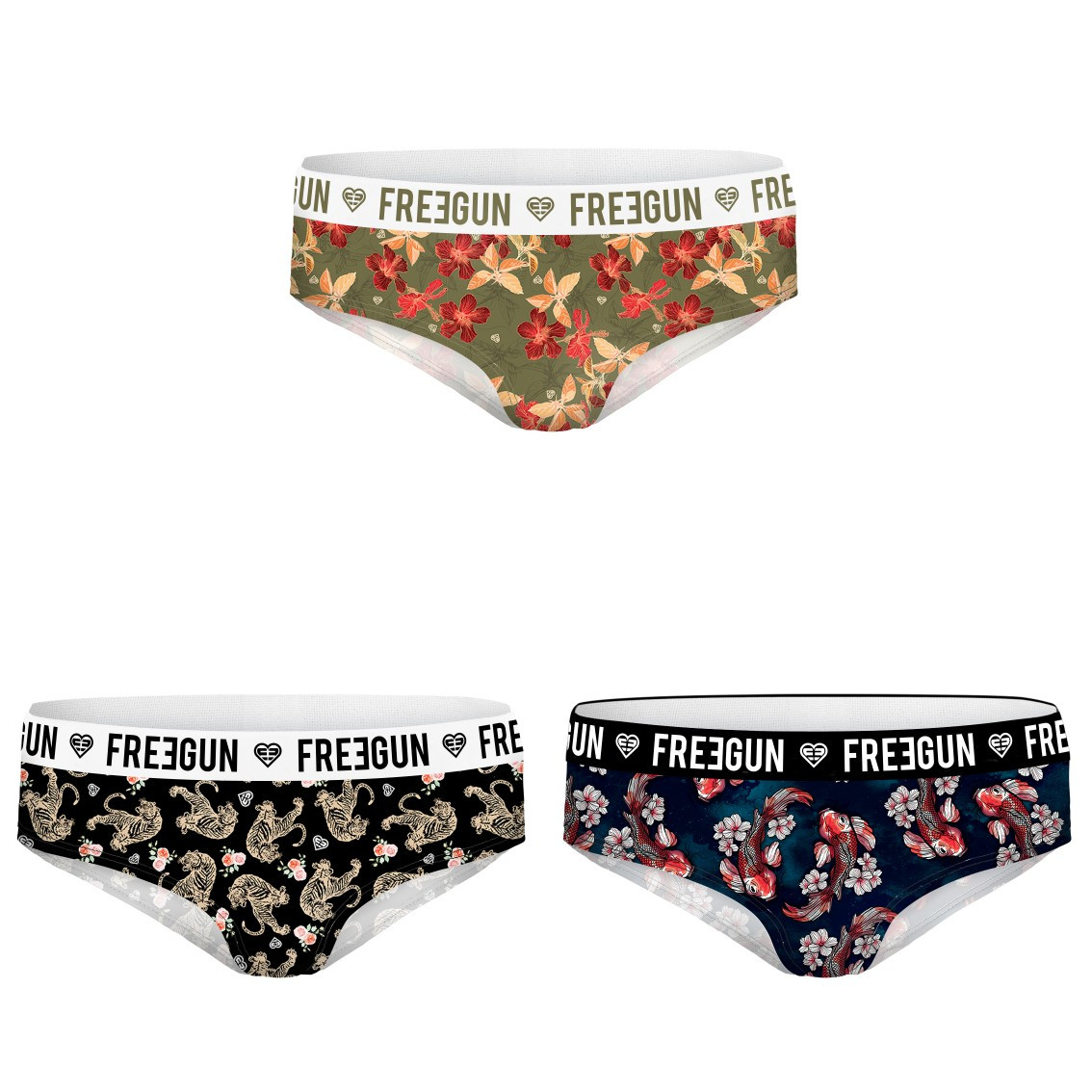 Lot de 3 boxers freegun fille asia (photo) Lot de 3 boxers freegun fille asia (photo)