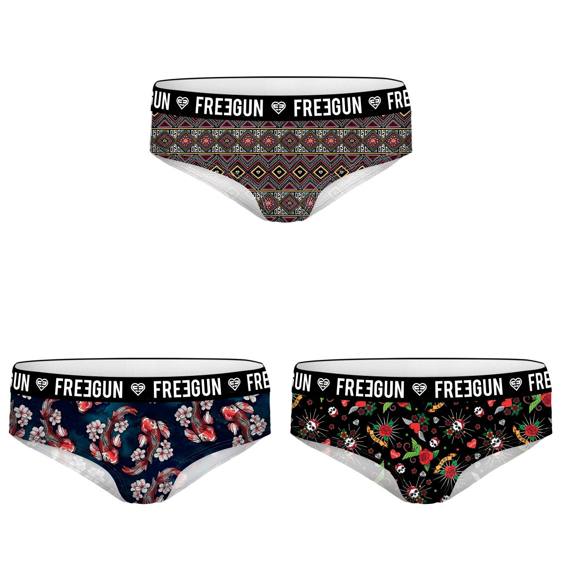 Lot de 3 boxers femme exotic (photo) Lot de 3 boxers femme exotic (photo)