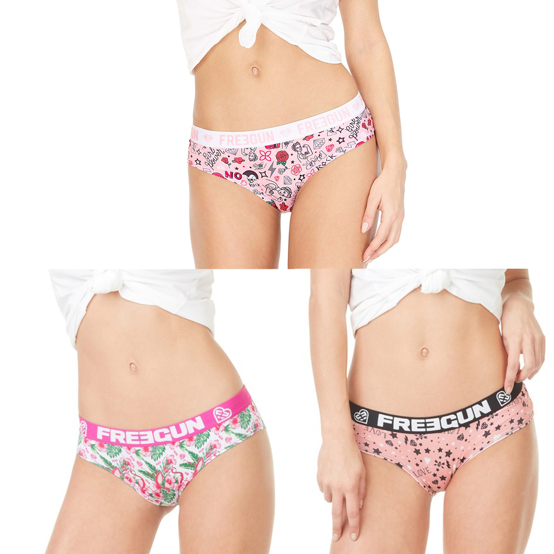Lot de 3 boxers femme girly (photo) Lot de 3 boxers femme girly (photo)