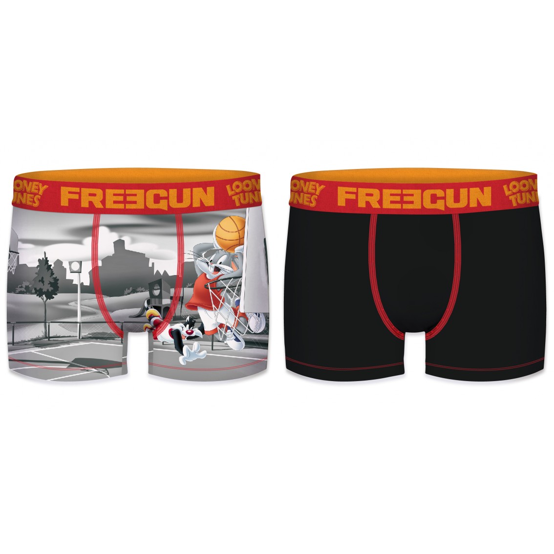 Lot de 2 boxers garçon looney tunes basket ball (photo) Lot de 2 boxers garçon looney tunes basket ball (photo)